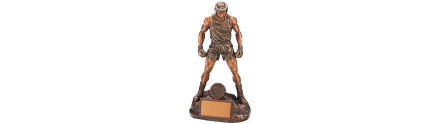 ULTIMATE BOXING FIGURE RESIN TROPHY - 4 SIZES - 20.5CM - 26.5CM